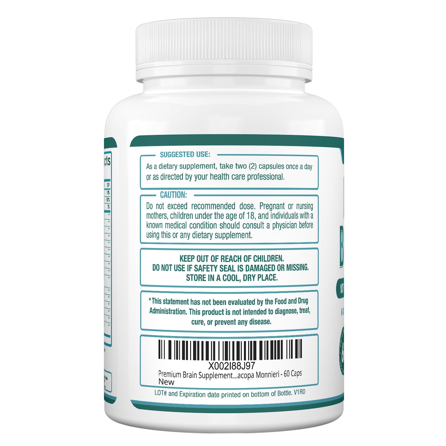 Purely Optimal Ginkgo Biloba Brain support bottle on a desk