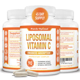Purely Optimal Liposomal Vitamin C supplement front view