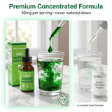 Purely Optimal Liquid Chlorophyll Mint 168g back view