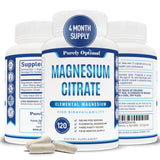 Purely Optimal Magnesium Citrate Capsules front view