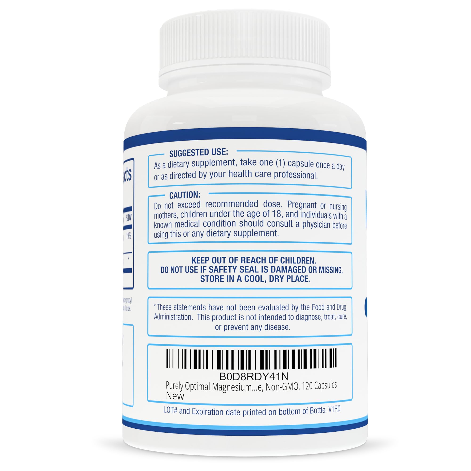 Purely Optimal Magnesium Citrate Capsules in hand