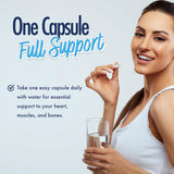 Purely Optimal Magnesium Citrate Capsules on a wooden table