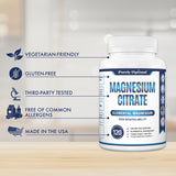 Purely Optimal Magnesium Citrate Capsules with measuring spoon