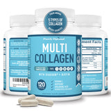 Purely Optimal Multi Collagen Capsules 2000mg front view