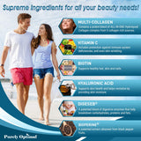 Purely Optimal Multi Collagen Capsules 2000mg with measuring spoon