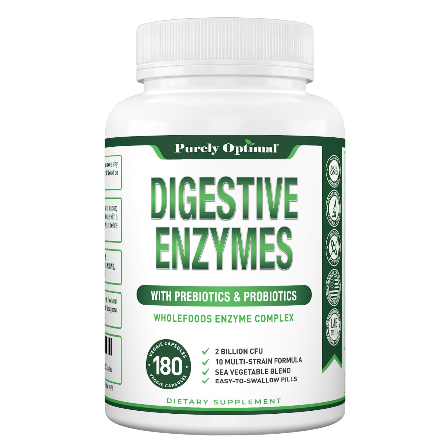 Purely Optimal Multi-Enzymes 150g ingredients list
