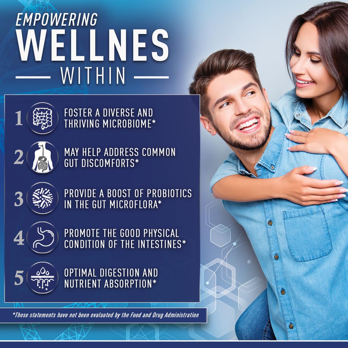 Purely Optimal Probiotic Capsules 60 Billion CFU back view