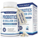 Purely Optimal Probiotic Capsules 60 Billion CFU front view