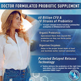 Purely Optimal Probiotic Capsules 60 Billion CFU side view