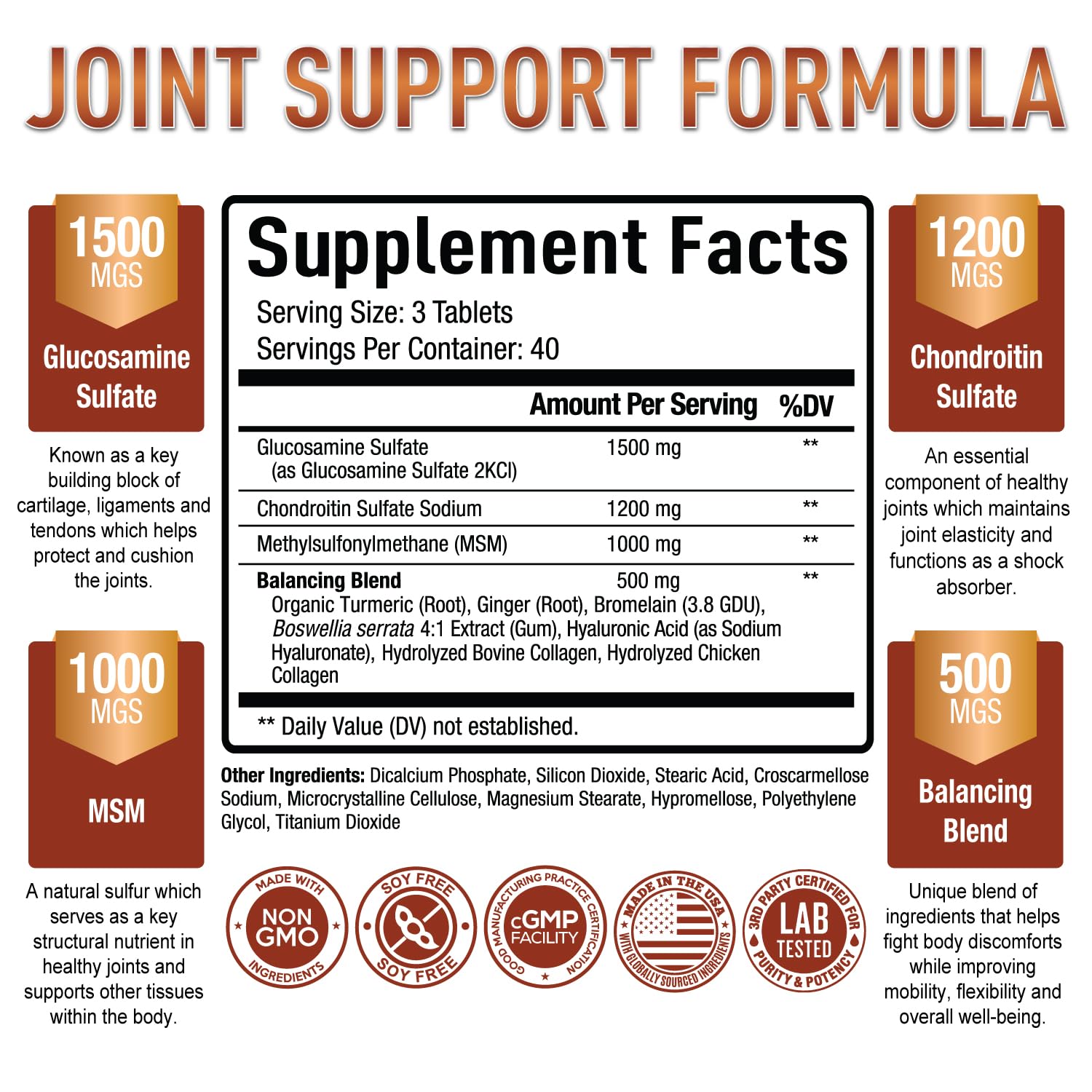 Purely Optimal supplement ingredients label close-up