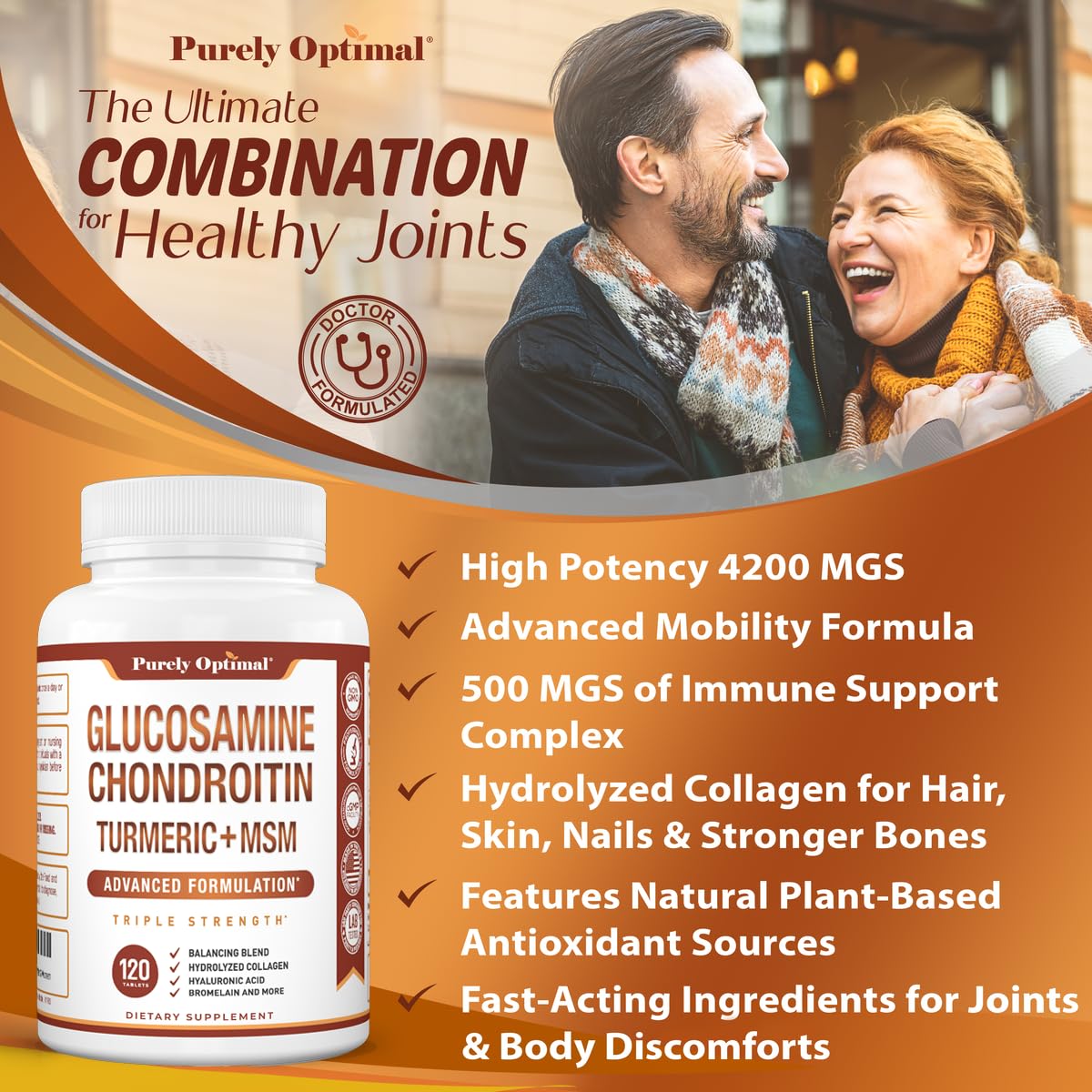Purely Optimal supplement lifestyle image with active person