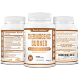 Purely Optimal Thermogenic Burner 400mg capsules on a fitness mat