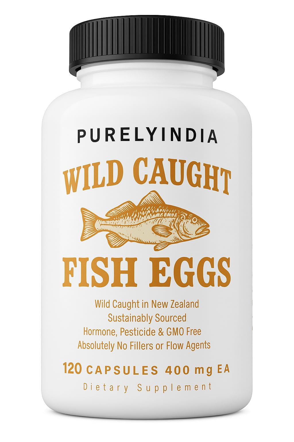 Purelyindia Omega-3 Supplement 109g front view