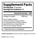 PureNature Plus Collagen Supplement back view with ingredient details