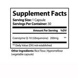 PureNature Plus CoQ10 capsules close-up showing natural ingredients