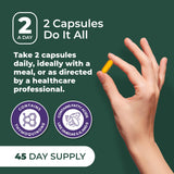 PurePremium Black Seed Oil Capsules 500mg back view with ingredients