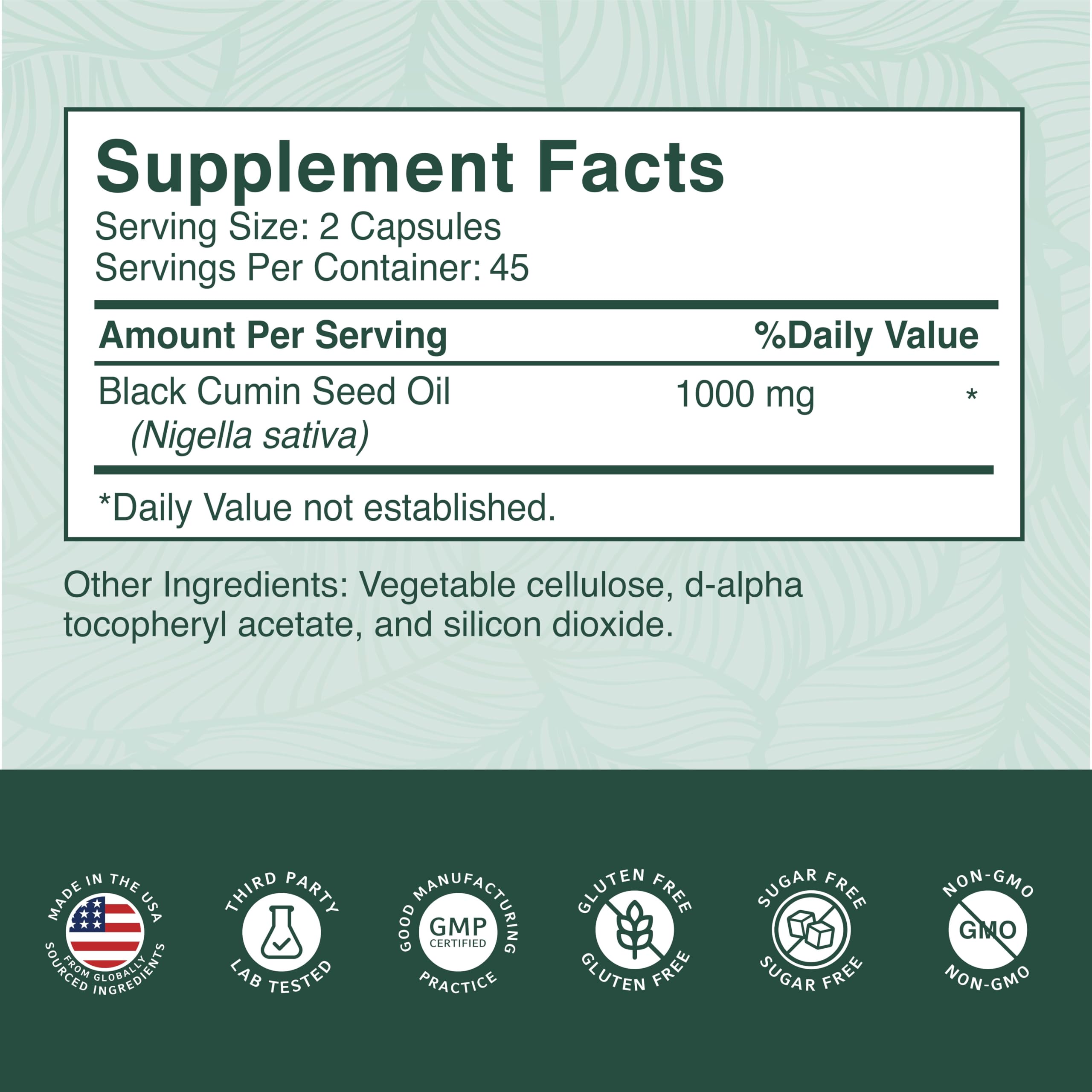 PurePremium Black Seed Oil Capsules 500mg bottle opened