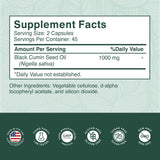 PurePremium Black Seed Oil Capsules 500mg bottle opened