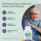 PurePremium Black Seed Oil Capsules 500mg capsules on a table