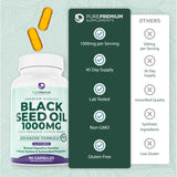 PurePremium Black Seed Oil Capsules 500mg close-up of capsules