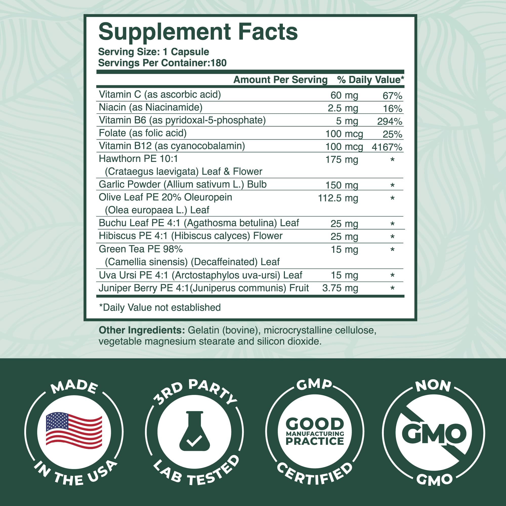 PurePremium Hawthorn Berry Capsules close-up