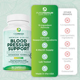PurePremium Hawthorn Berry Capsules on a wooden table