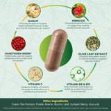 PurePremium Hawthorn Berry Capsules side view