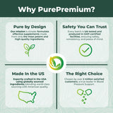 PurePremium Hawthorn Berry Capsules with a glass of water