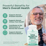 PurePremium Saw Palmetto 500mg capsules bottle with label