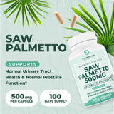 PurePremium Saw Palmetto 500mg capsules side view