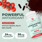 PurePremium Supplements Astaxanthin Lycopene supplement side view