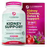 PurePremium Supplements Astragalus Kidney Support 90 Capsules front view