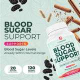 PurePremium Supplements Cinnamon Blood Sugar Support bottle side view