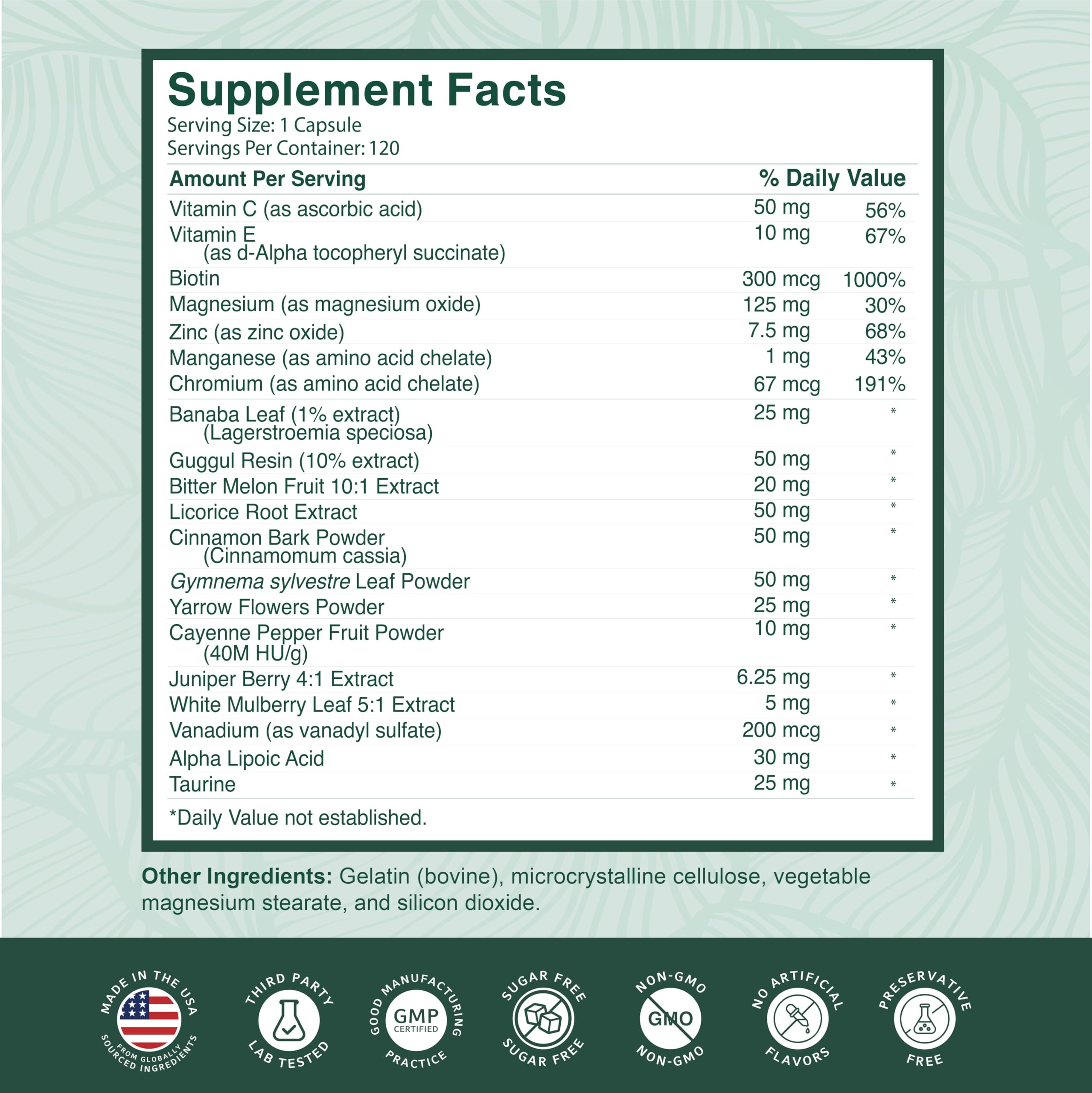 PurePremium Supplements Cinnamon Blood Sugar Support bottle with measuring spoon