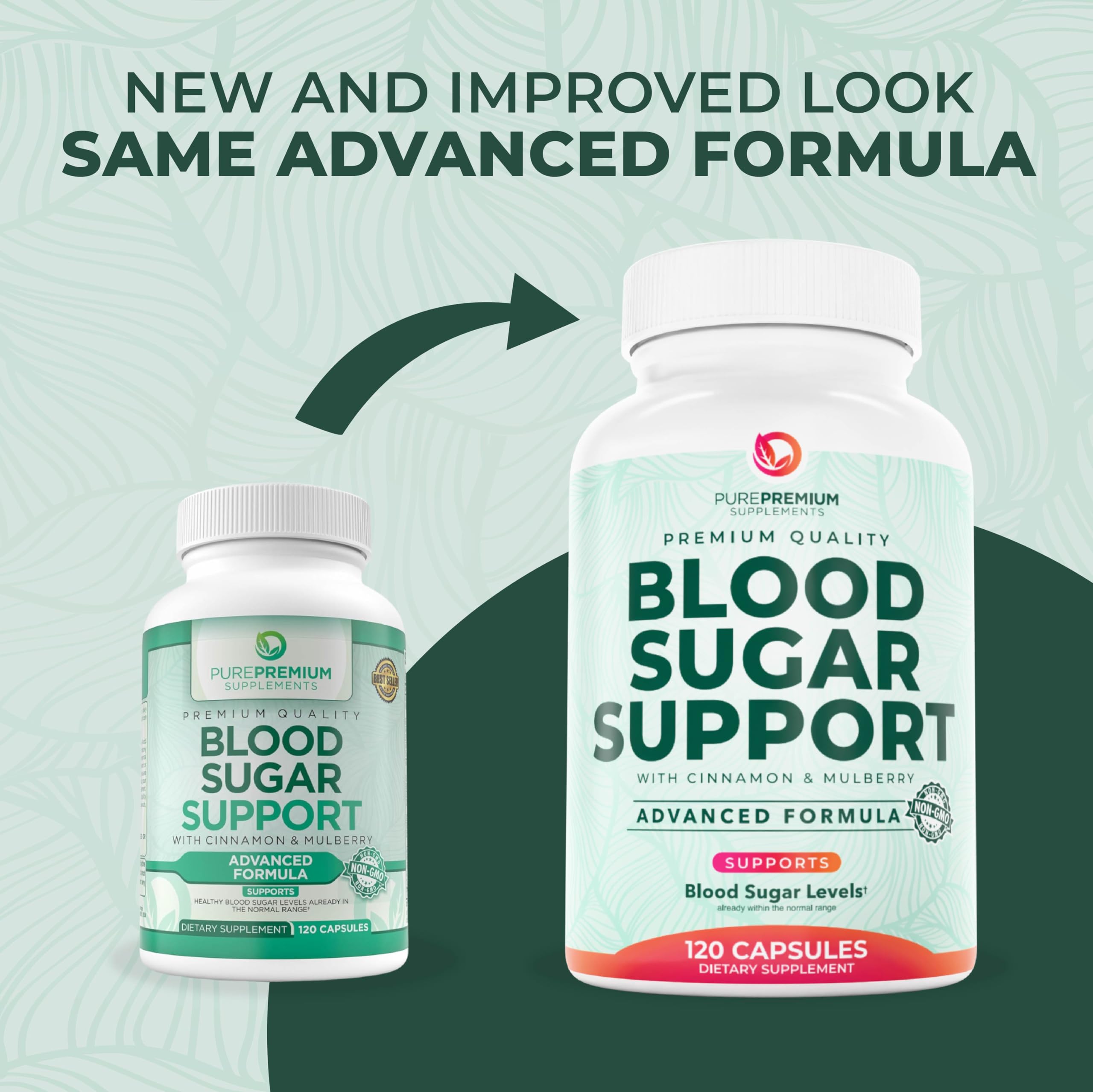 PurePremium Supplements Cinnamon Blood Sugar Support ingredient panel