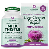 PurePremium Supplements Milk Thistle 80% Silymarin front view