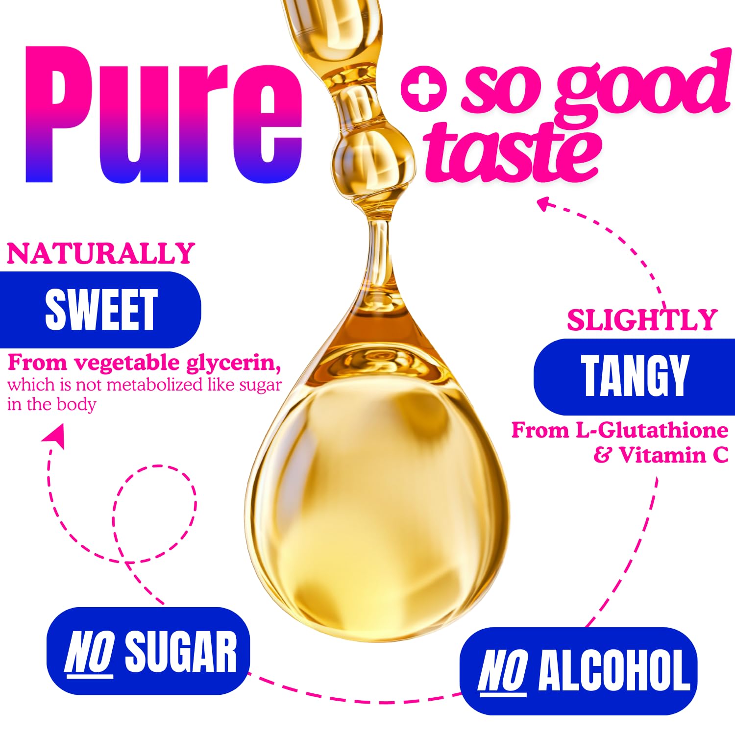 PureRootss L-Glutathione drops packaging side view