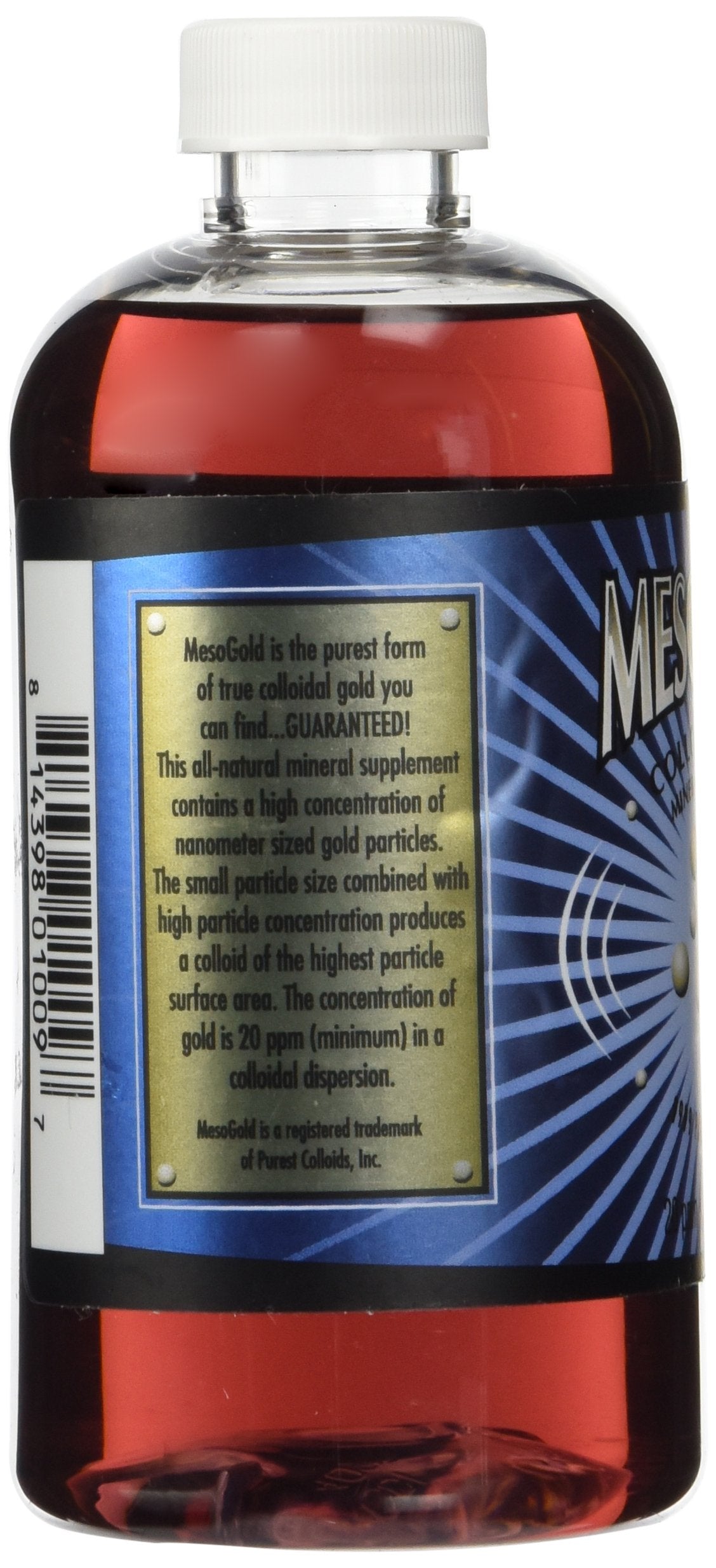 Purest Colloids Colloidal Gold bottle side view