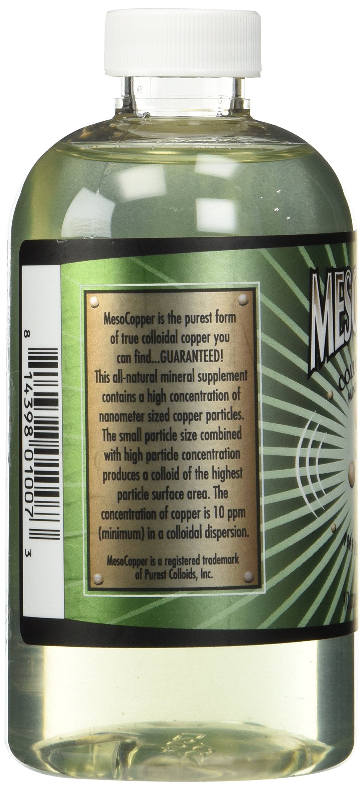 Purest Colloids MesoCopper 290g bottle side view