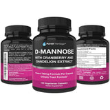 Purest Vantage D-Mannose capsules 120 count packaging