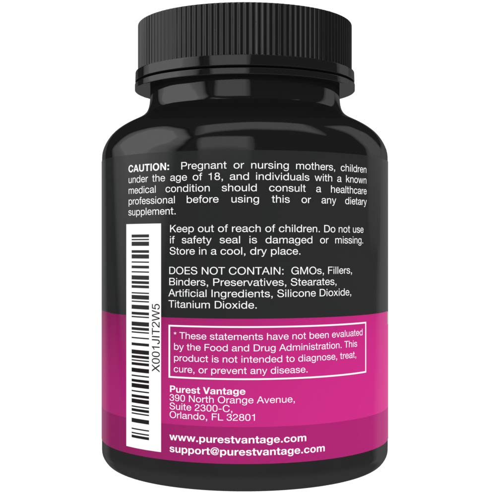Purest Vantage D-Mannose capsules with cranberry and dandelion extract
