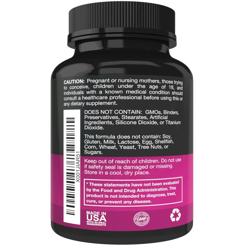 Purest Vantage DIM Supplement 250mg 90 Capsules back view