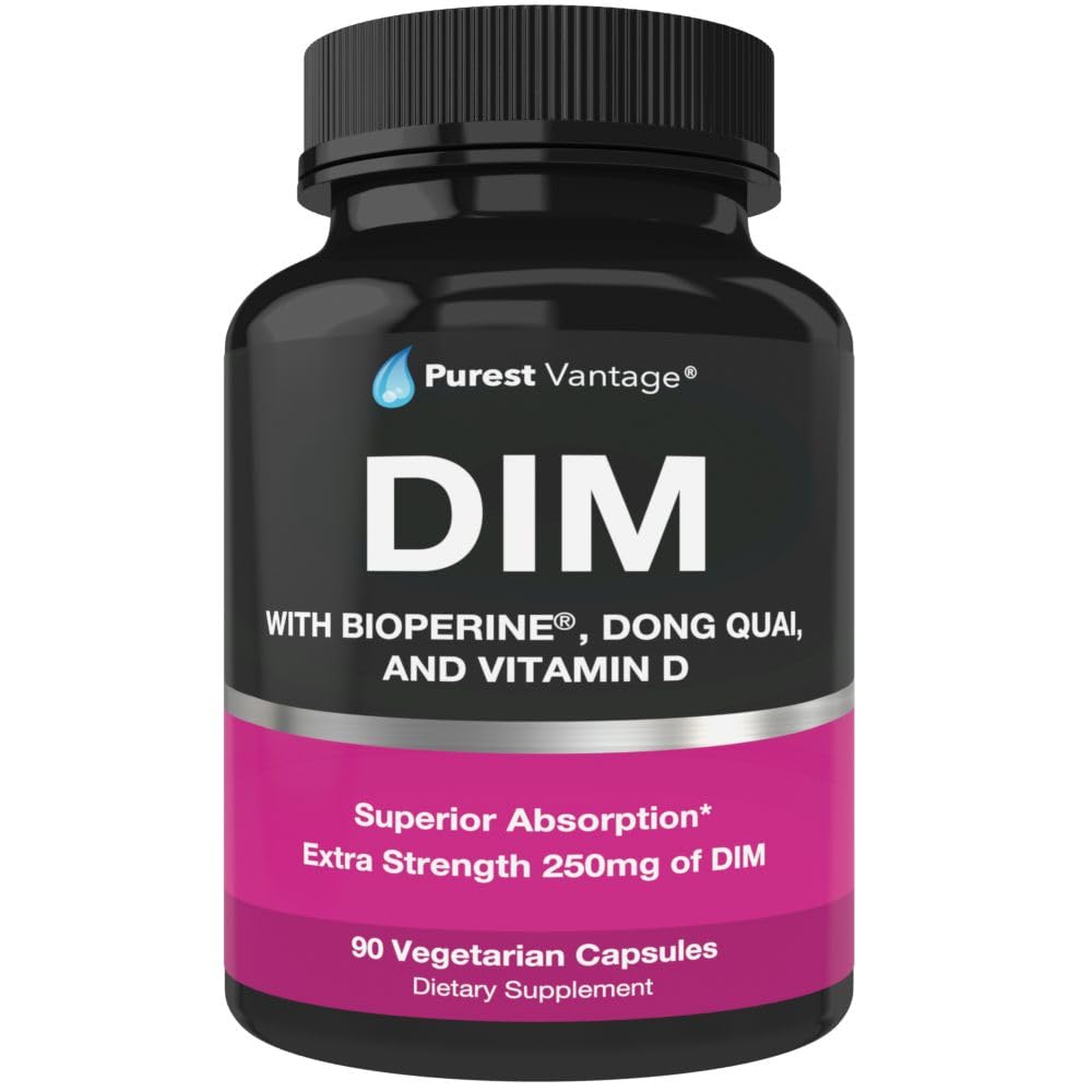 Purest Vantage DIM Supplement 250mg 90 Capsules front view