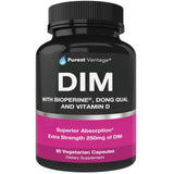 Purest Vantage DIM Supplement 250mg 90 Capsules front view