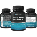 Purest Vantage Lion's Mane Mushroom Supplement packaging with ingredients