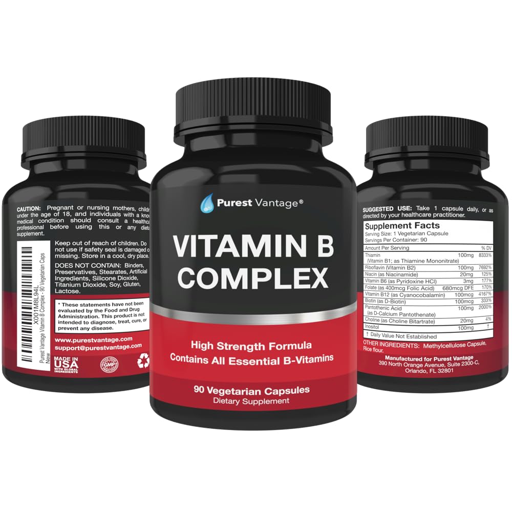 Purest Vantage Vitamin B Complex ingredient list