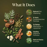 PURETREX Herbal Cleanse Capsules showing vegan capsule contents