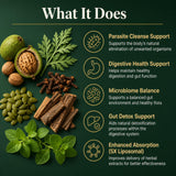 PURETREX Herbal Cleanse Drops back view with ingredient list