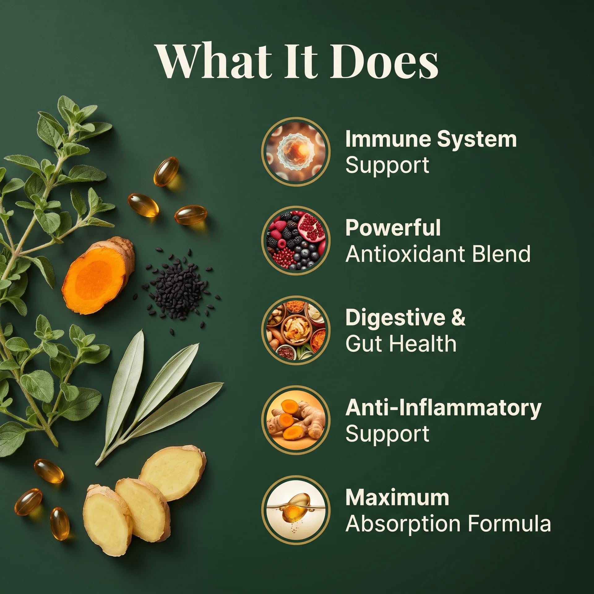 PURETREX Oregano Oil Softgels with black seed oil ingredients list