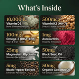 PURETREX Vitamin D3 K2 Softgels 10000 IU softgel close-up